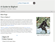 Tablet Screenshot of bigfoothunting.com
